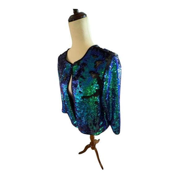 Lularoe Sequin Stunning Open Front Jacket - Picture 6 of 11